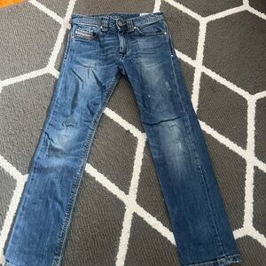 Diesel Men's Straight Jeans in Indigo Blue